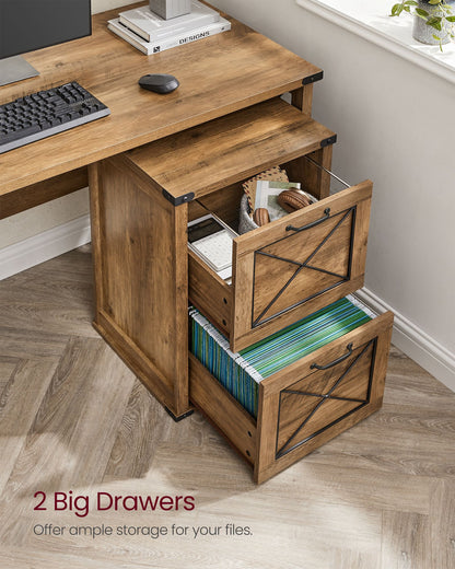 File Cabinet with 2 File Drawers, Fit A4