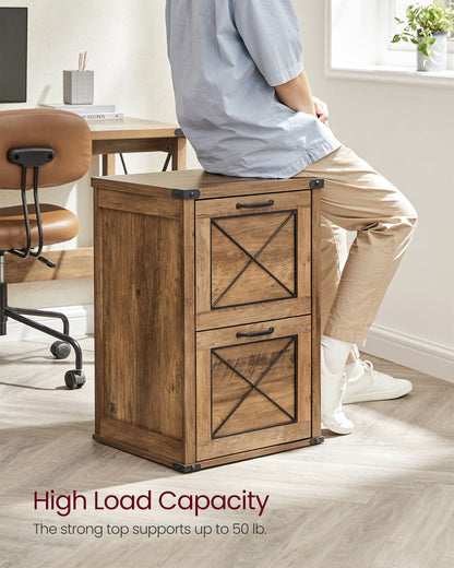 File Cabinet with 2 File Drawers, Fit A4