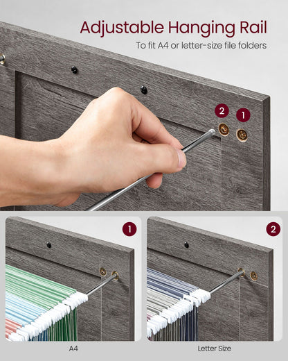 File Cabinet with 3 Drawers, Fit A4 - HWLEXTRA 