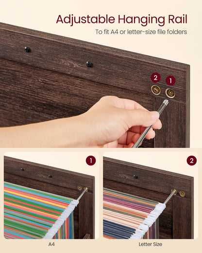 File Cabinet with 3 Drawers, Fit A4 - HWLEXTRA 