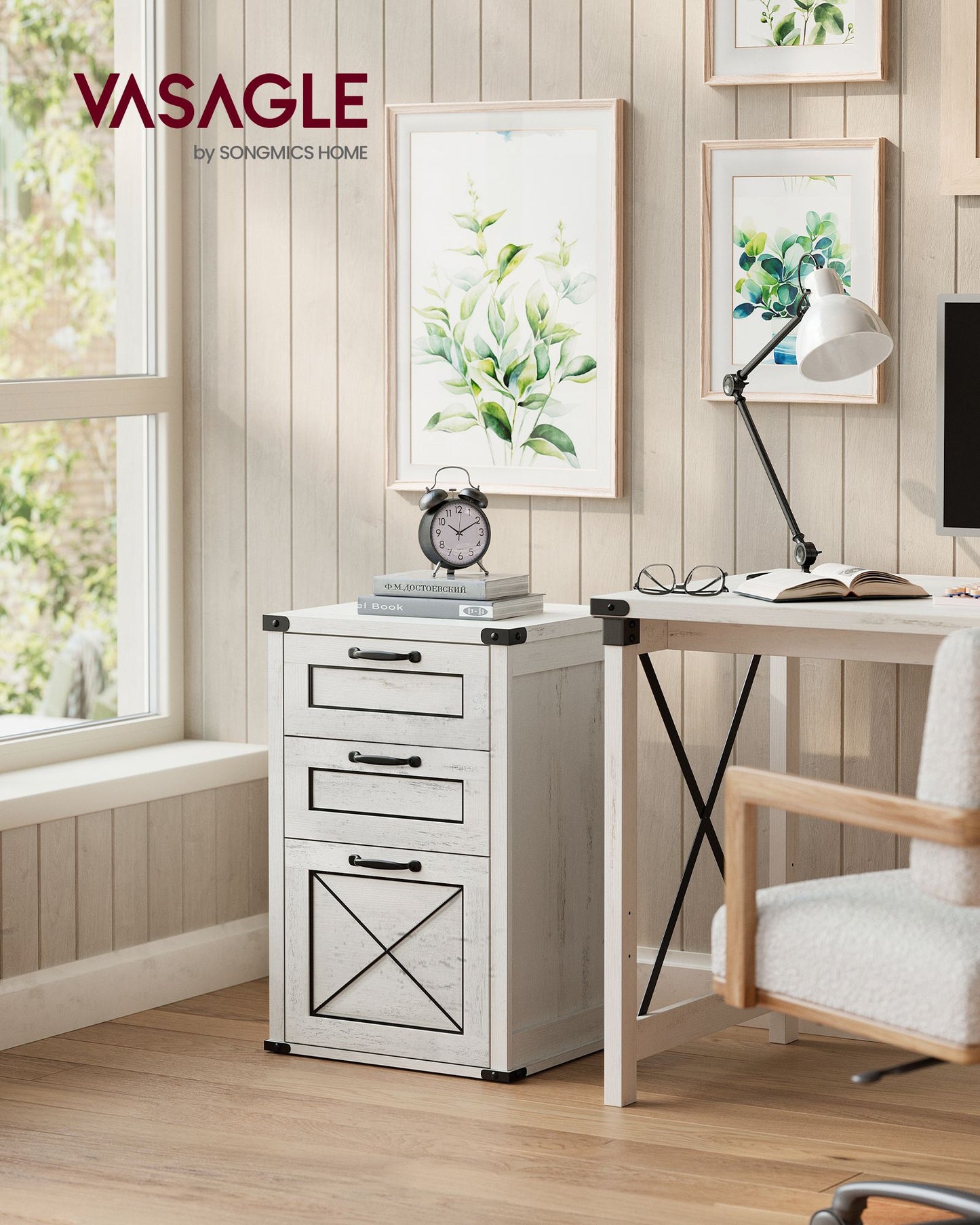 File Cabinet with 3 Drawers, Fit A4