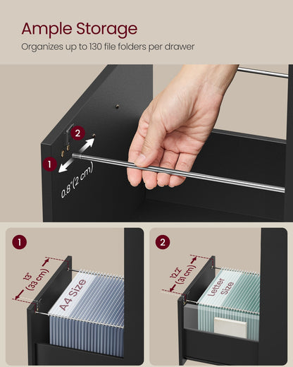 3-Drawer Vertical Lockable file cabinet with drawers - image 10