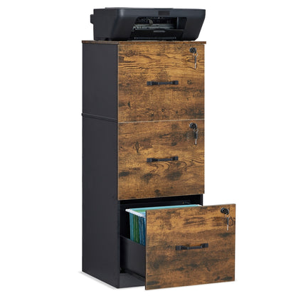 Filing Cabinet for Home Office with 4 Lockable Drawers - image 7