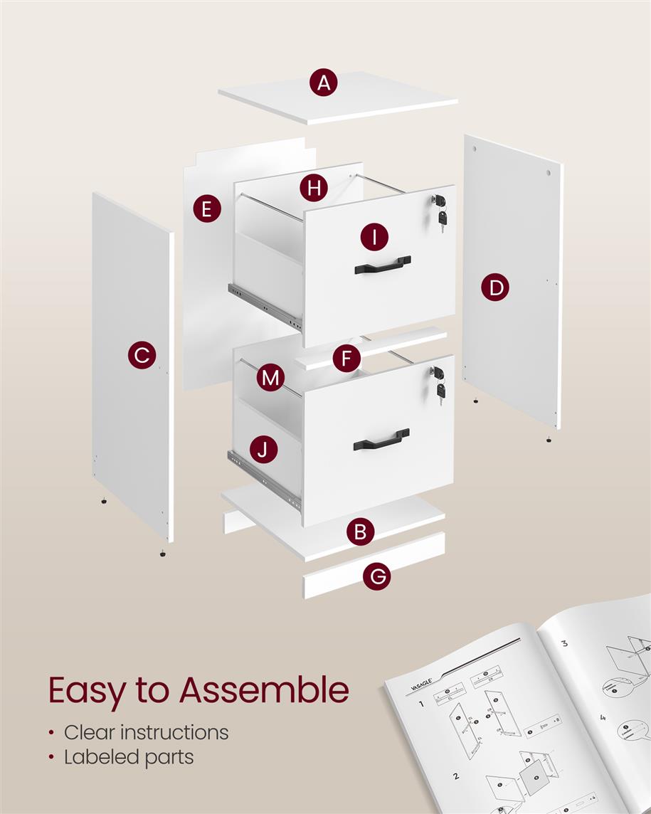 2-Drawer Vertical File Cabinet