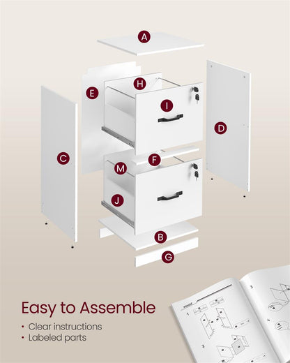 2-Drawer Vertical File Cabinet