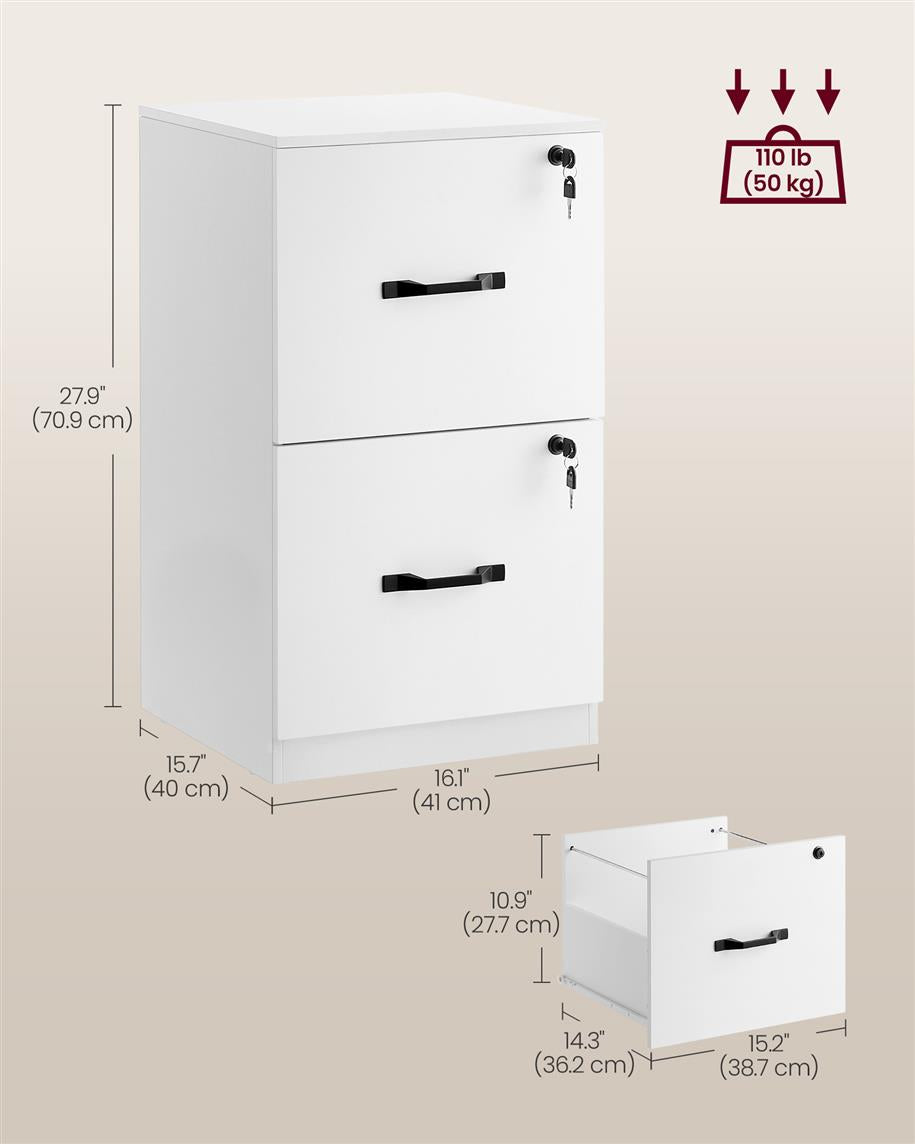 2-Drawer Vertical File Cabinet