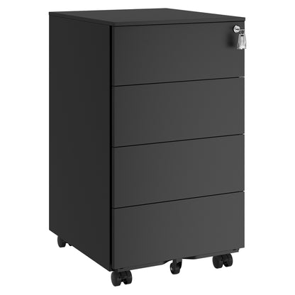 4-Drawer Metal Filing Cabinet, Lockable Storage Cabinet - image 1