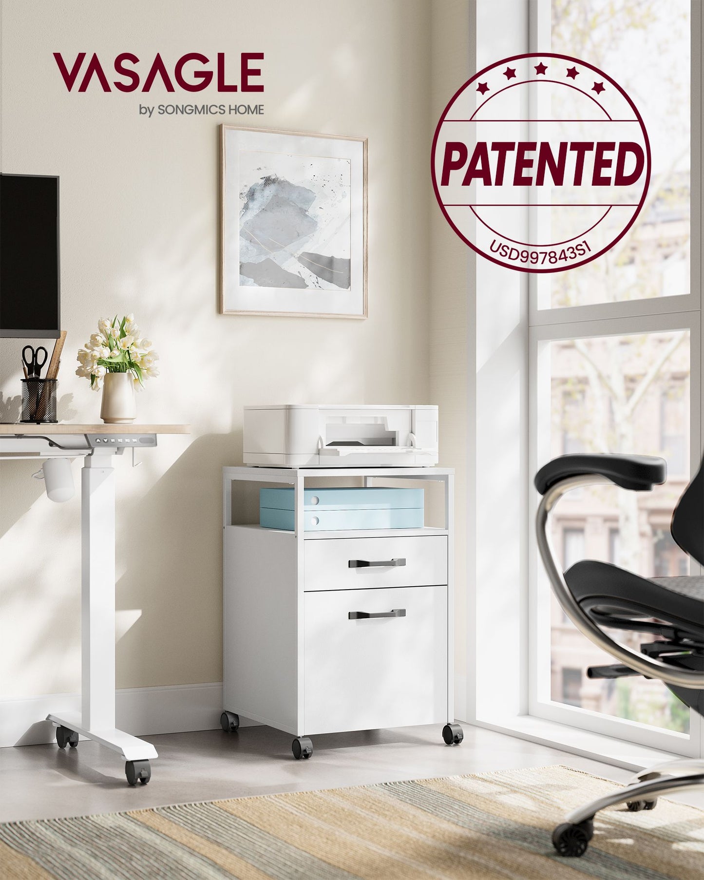 File Cabinet, Mobile Filing Cabinet