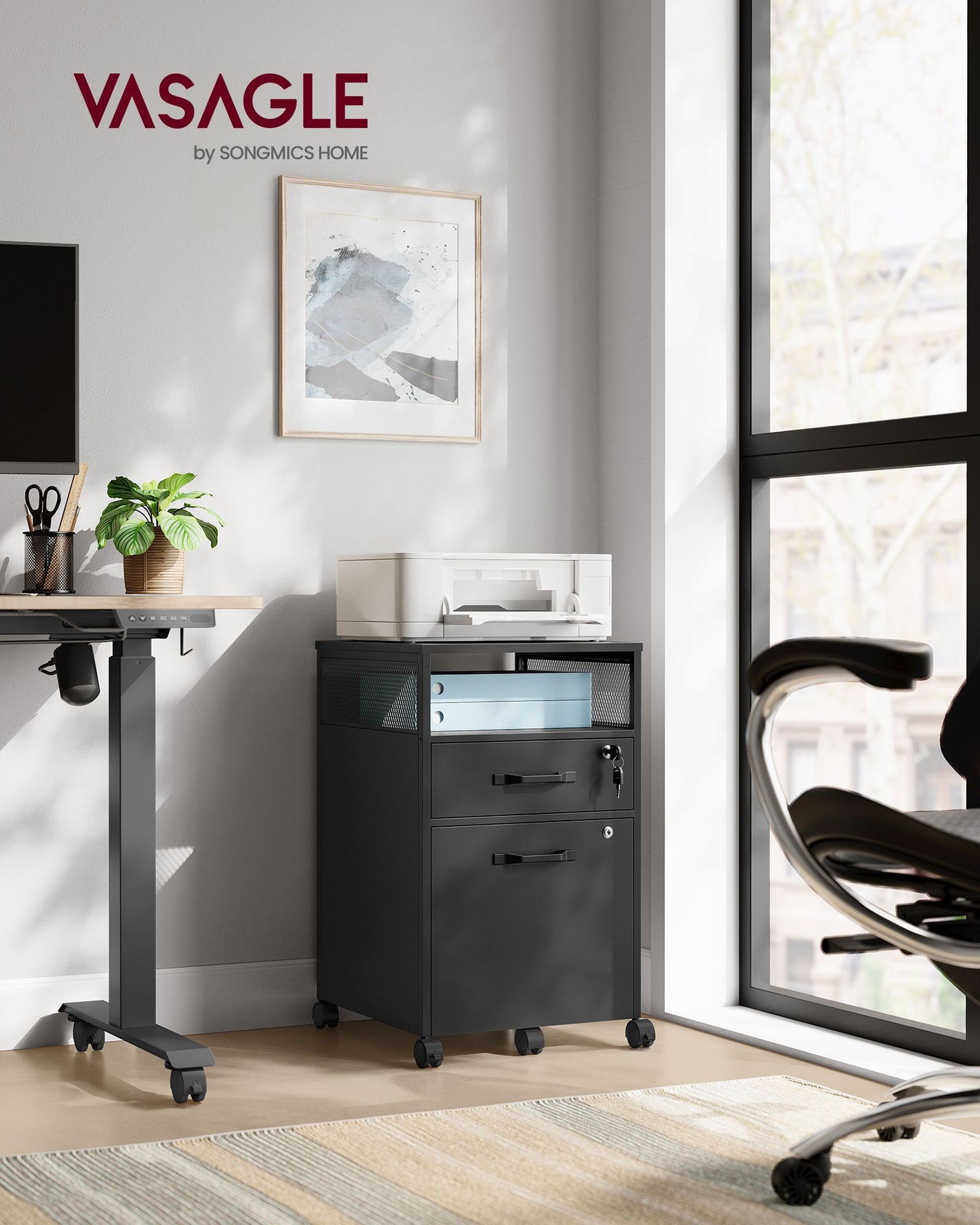 Mobile Filing Cabinet on Wheels
