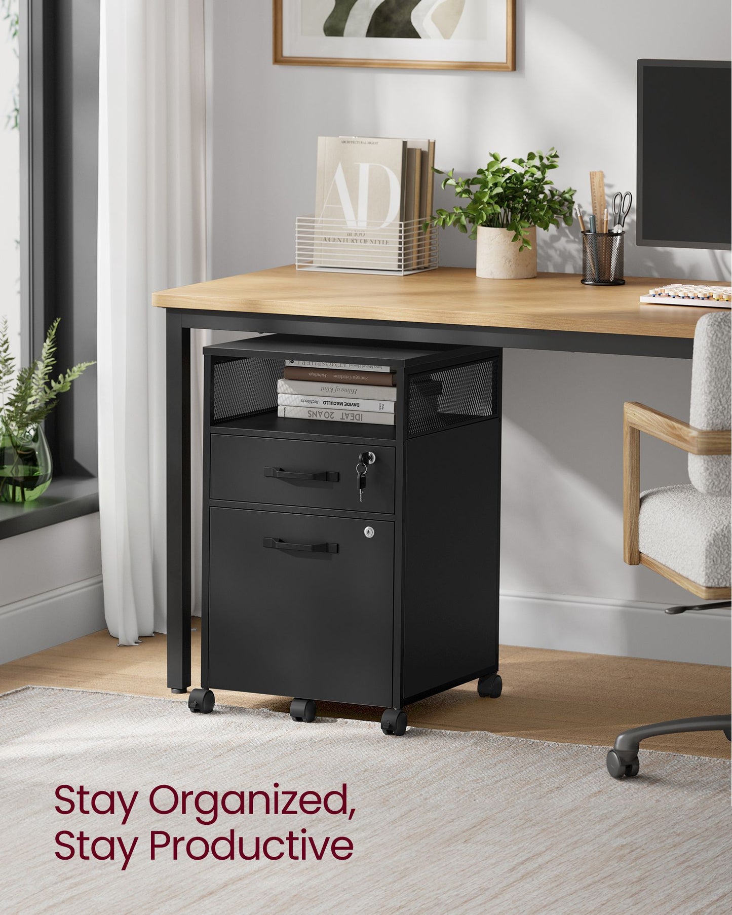 Mobile Filing Cabinet on Wheels