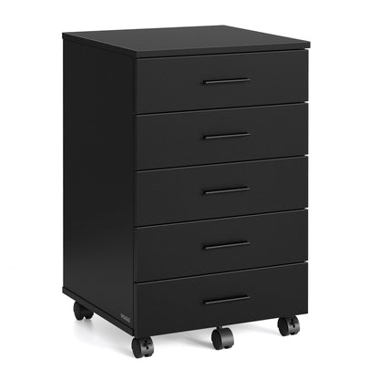 File Cabinet, Mobile Pedestal Filing Cabinet with Wheels, Cloud White - image 9