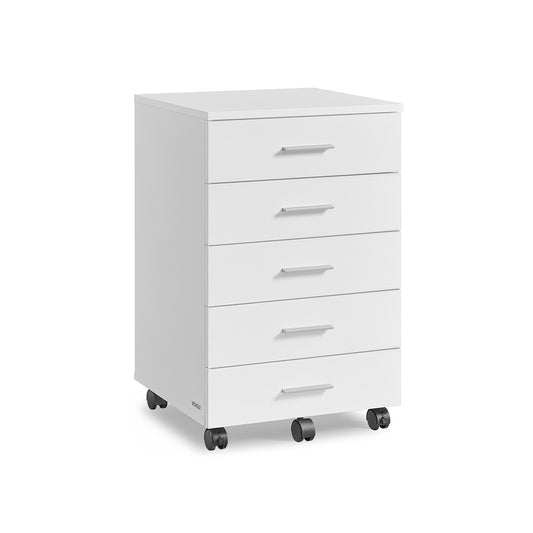 Rolling filing cabinet with drawers and wheels - image 1