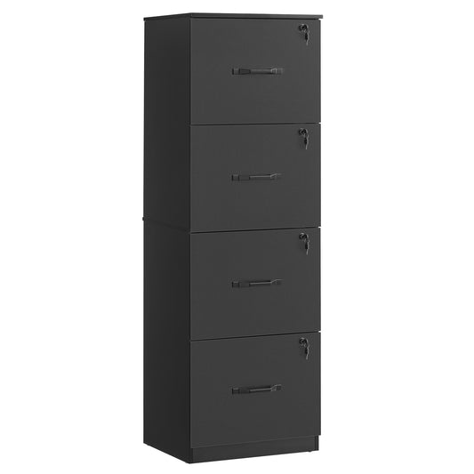 4-Drawer Vertical File Cabinet, Filing Cabinet for Home Office, Printer Stand, with 4 Lockable Drawers - image 1