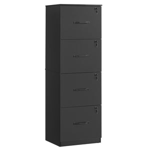 4-Drawer Vertical File Cabinet, Filing Cabinet for Home Office, Printer Stand, with 4 Lockable Drawers - image 1