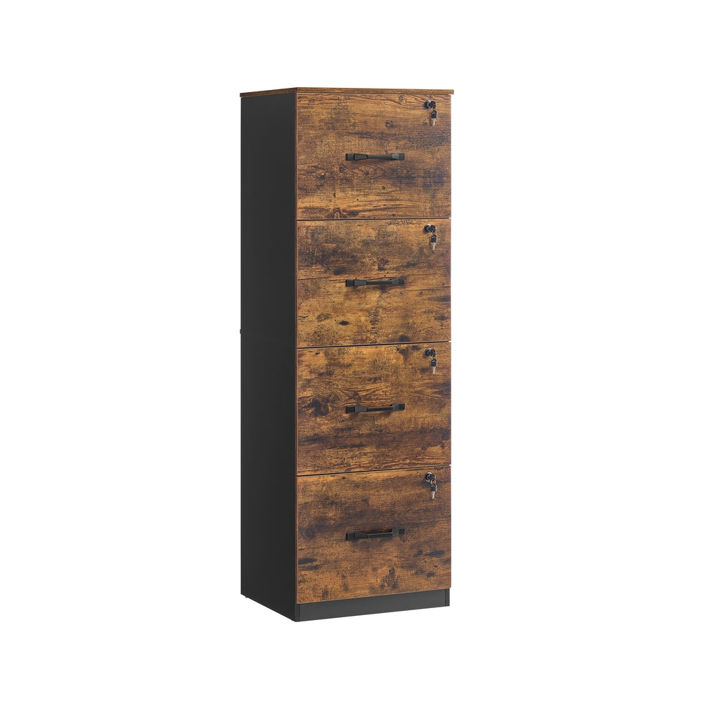 Filing Cabinet for Home Office with 4 Lockable Drawers - image 1