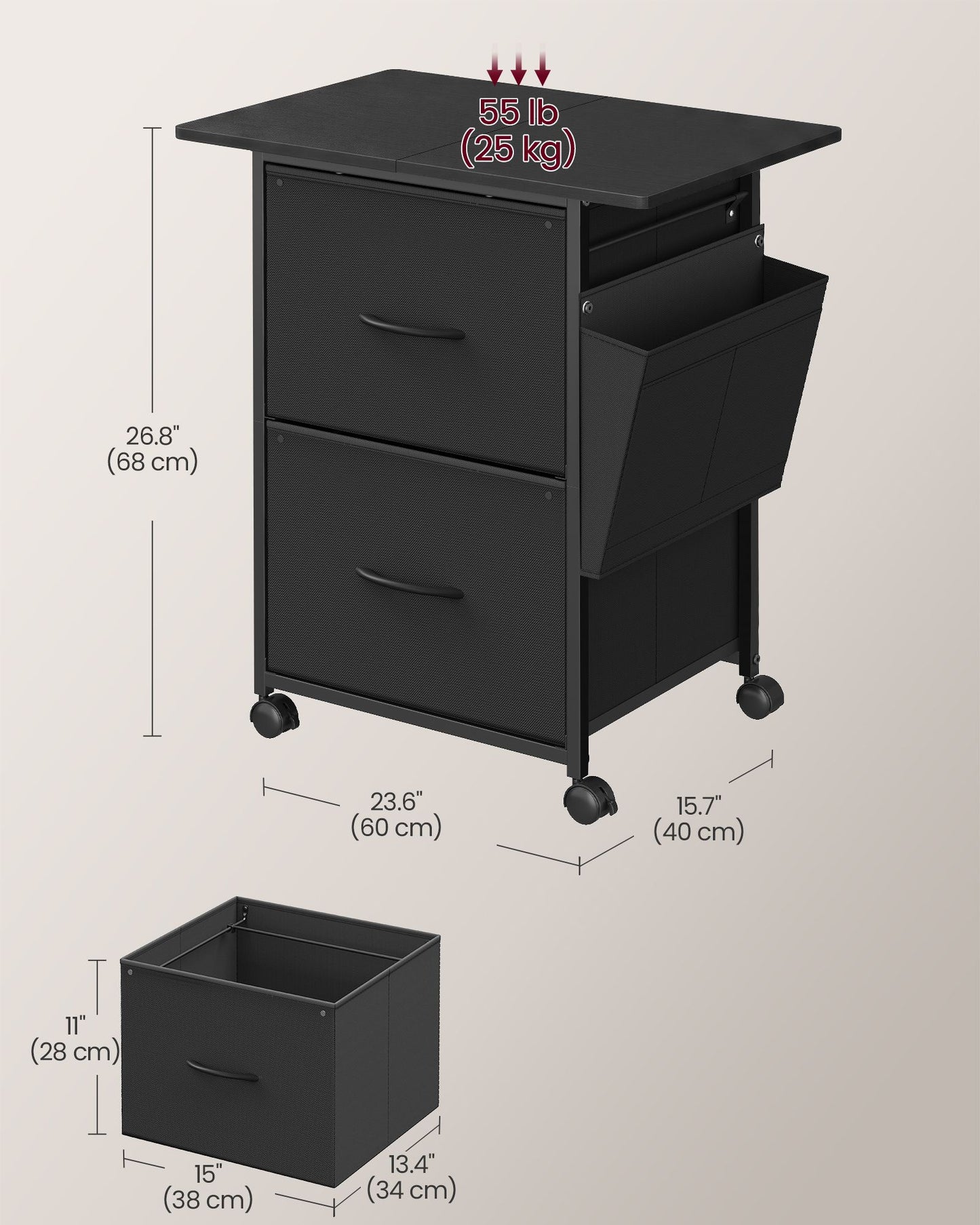2-Drawer File Cabinet - image 3