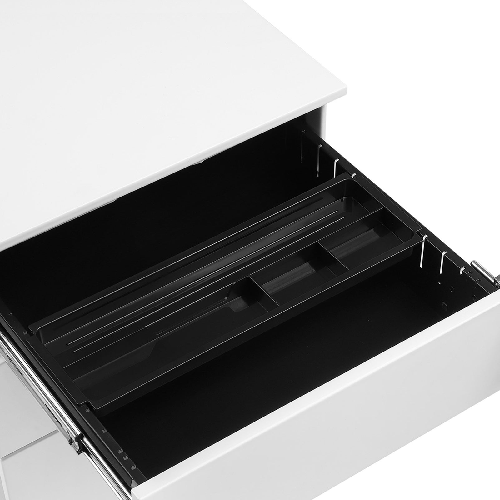Mobile File Cabinet, Lockable, with 3 Drawers, Hold Documents - image 4