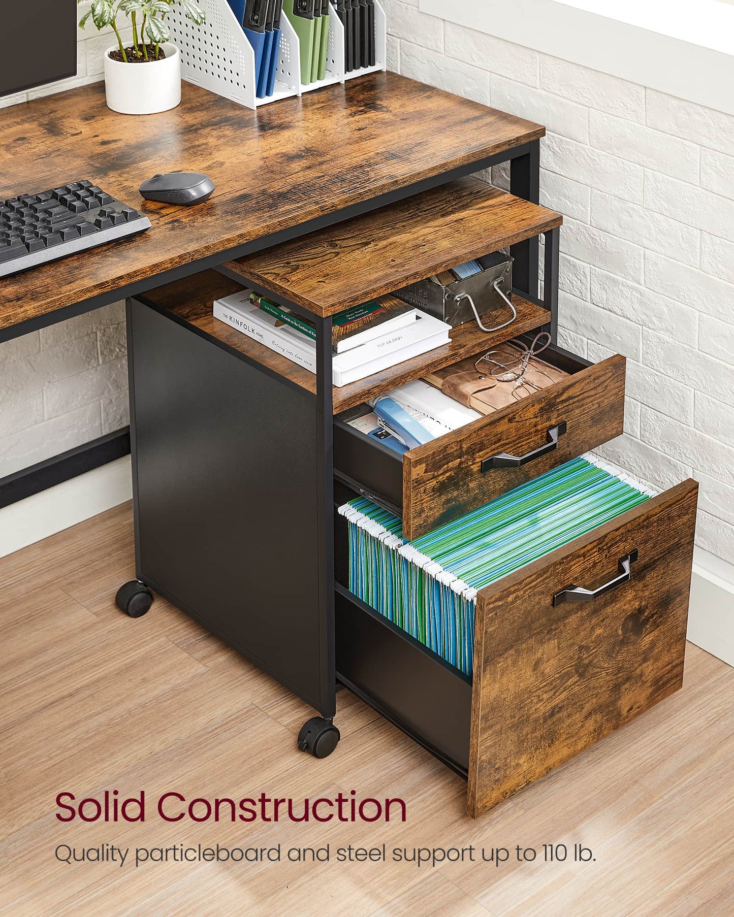 Industrial Style File Cabinet - image 5