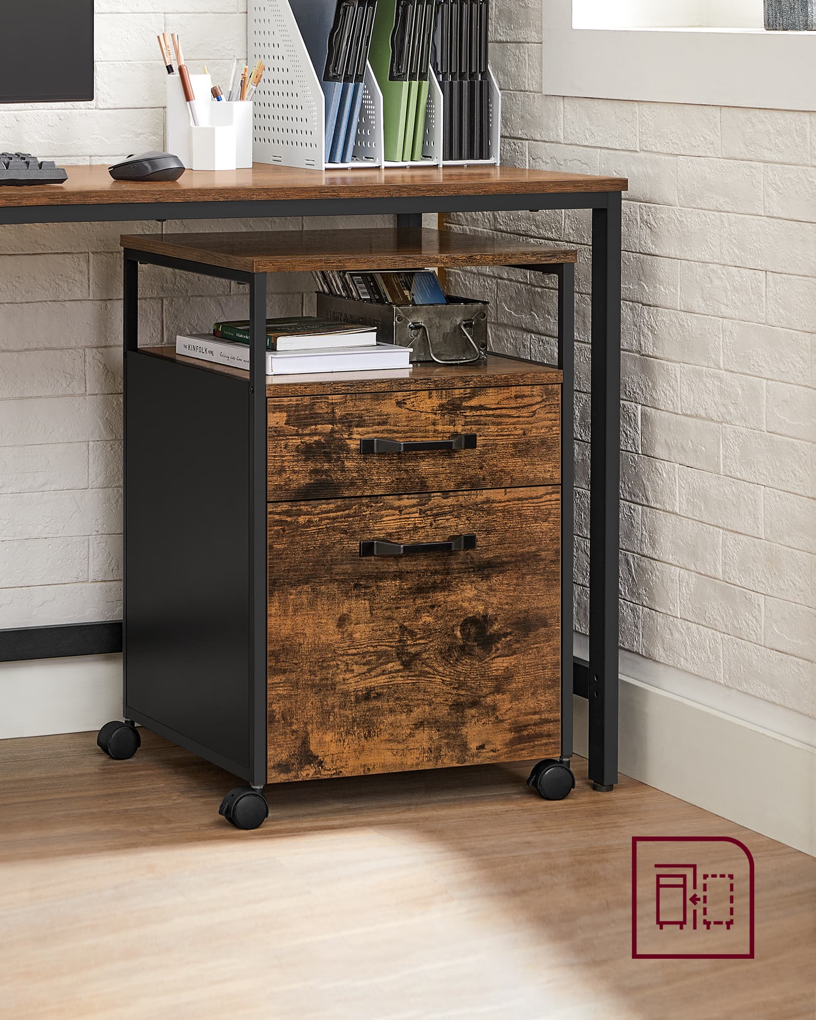 Industrial Style File Cabinet - image 7