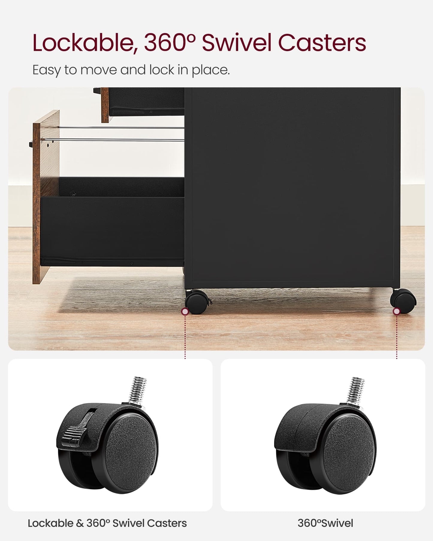 Industrial Style File Cabinet - image 9