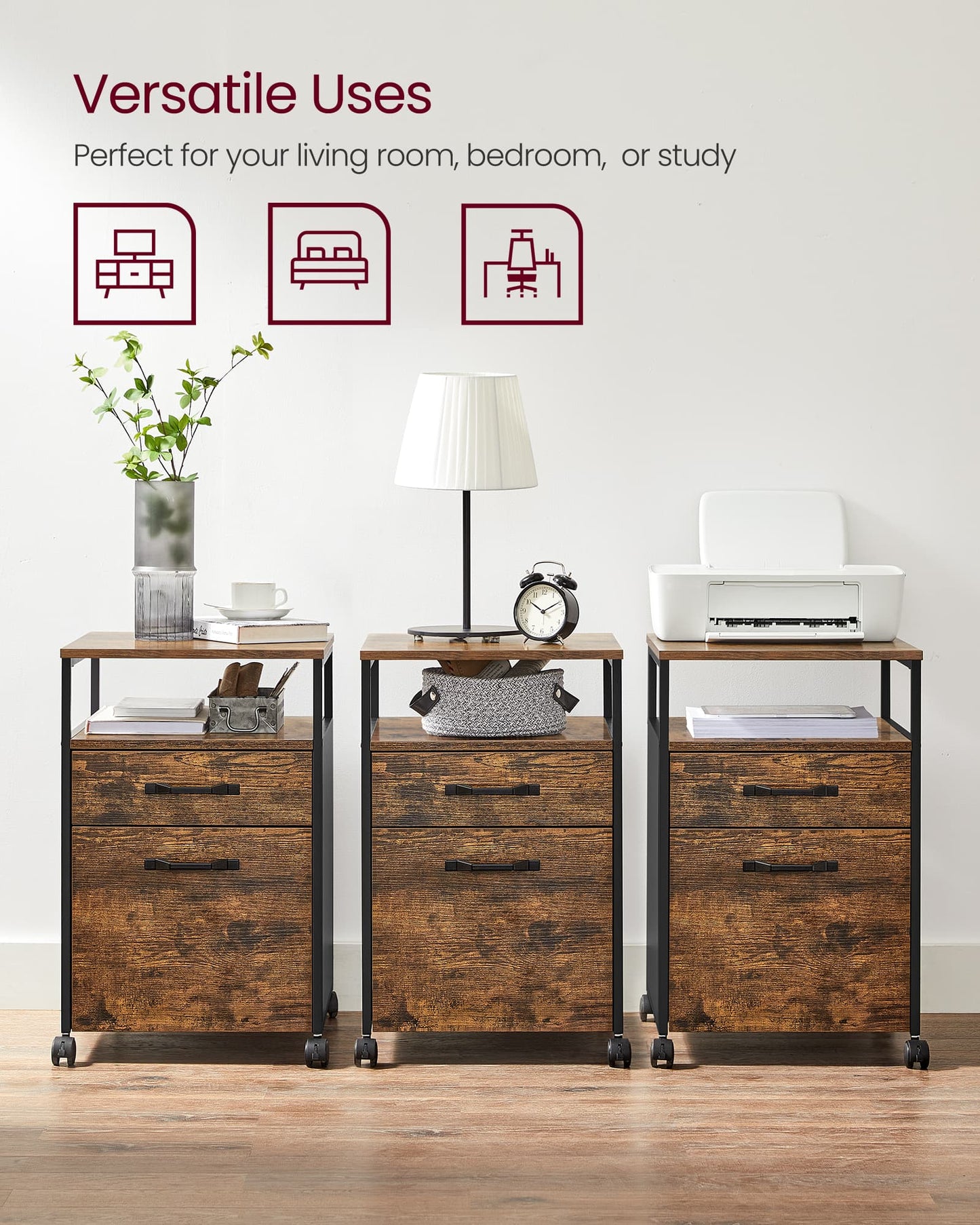 Industrial Style File Cabinet - image 6