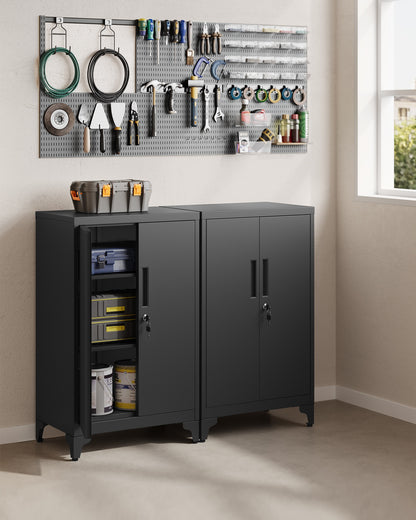 Garage Cabinet, Metal Storage Cabinet with Doors and Shelves - image 3