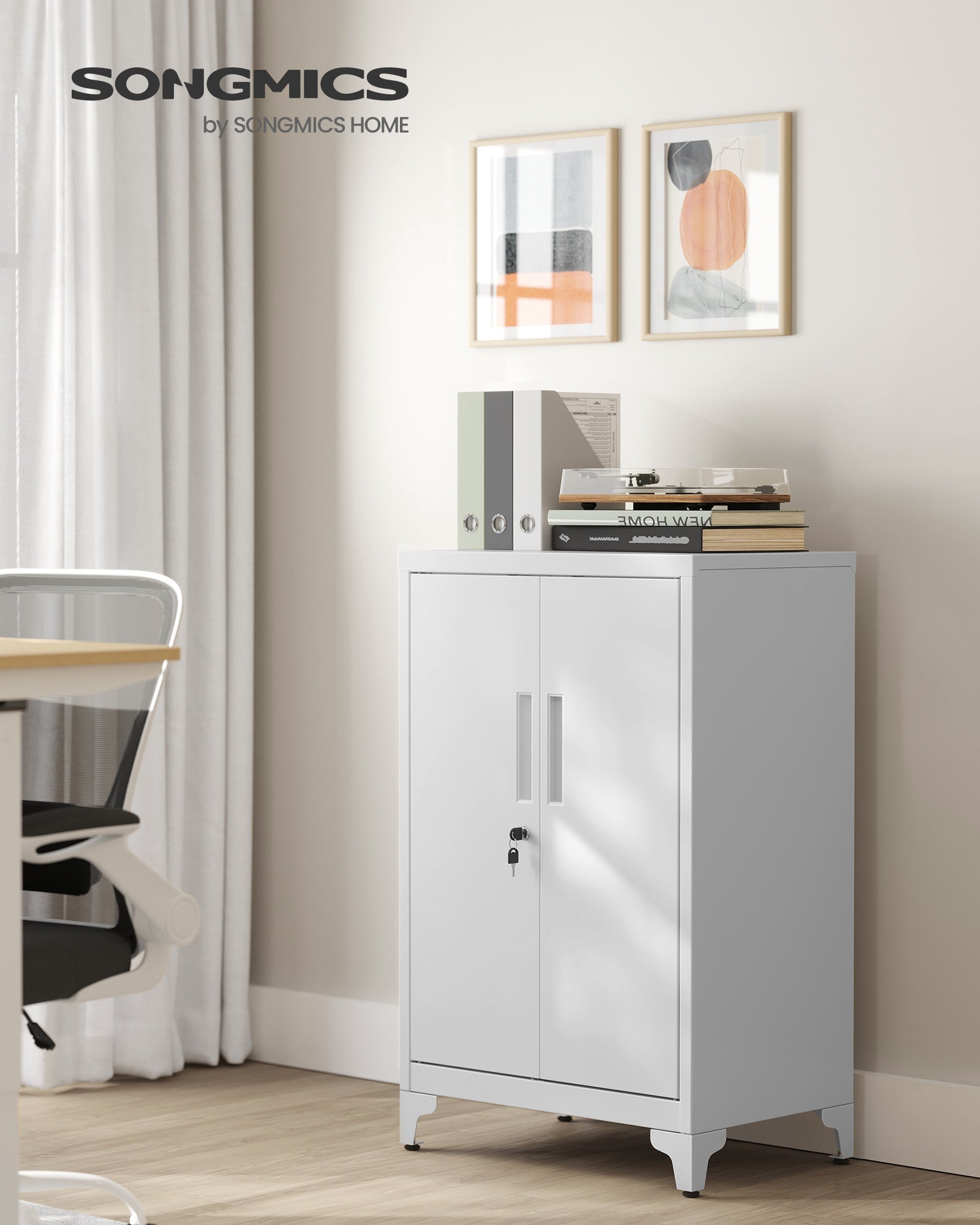 Garage Cabinet, Metal Storage Cabinet with Doors and Shelves - image 10