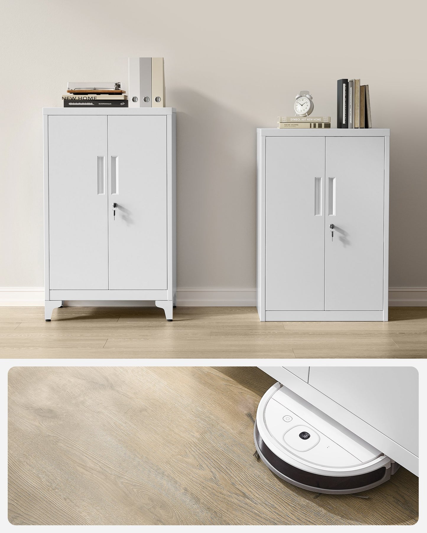 Garage Cabinet, Metal Storage Cabinet with Doors and Shelves - image 12