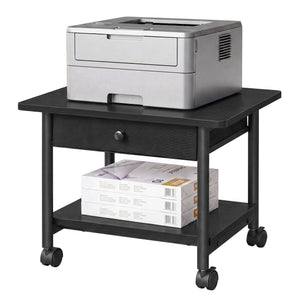 2-Tier Printer Stand, Locking Wheels, Drawer, Printer Table, Storage Shelf, 19.3 x 16.1 x 15.8 inches - image 8