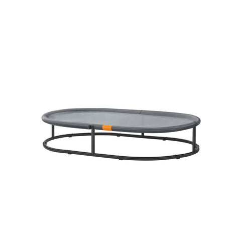 Elevated Oval Dog Bed for Small and Large Dogs Gray