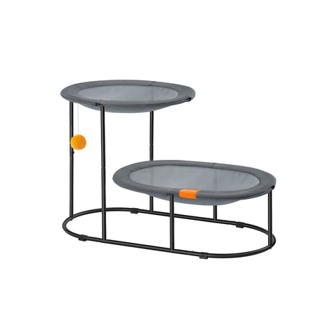 2-Tier Elevated Cat Bed for Multi-Cat Households