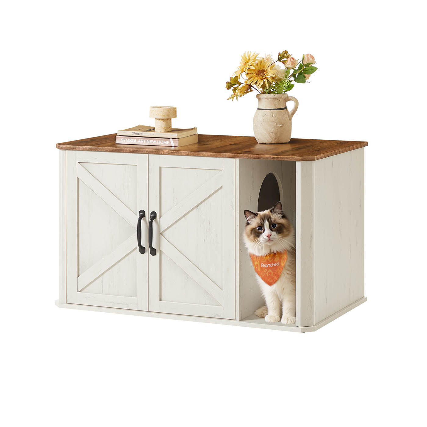 Litter Box Enclosure Modern Cat Litter Box Furniture Hidden