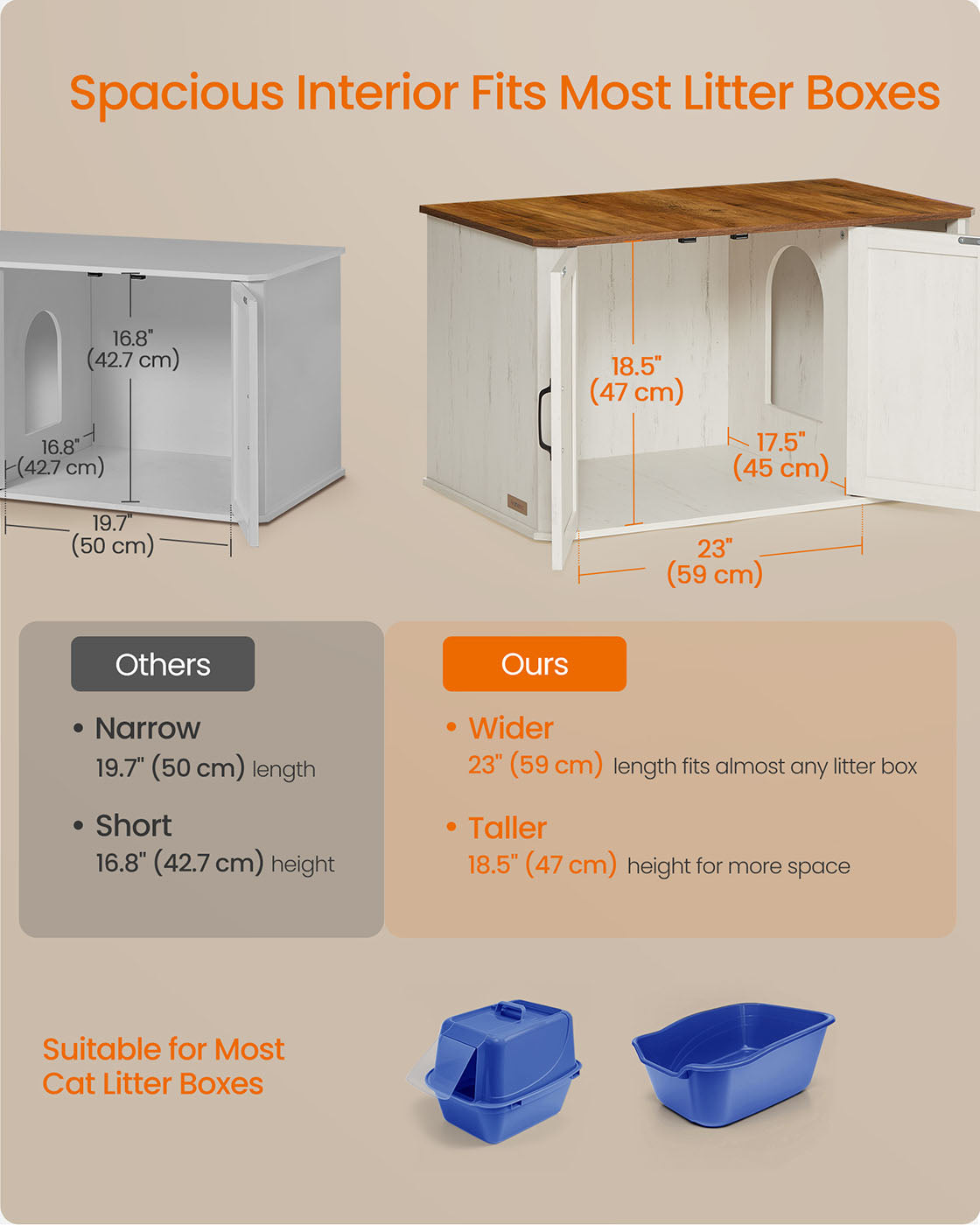 Litter Box Enclosure Modern Cat Litter Box Furniture Hidden