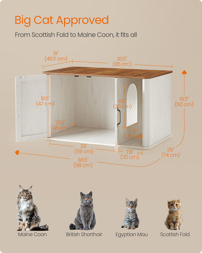 Litter Box Enclosure Modern Cat Litter Box Furniture Hidden