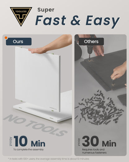 Superfast Toolless Assembly-Cat Litter Box Enclosure for Large Cats