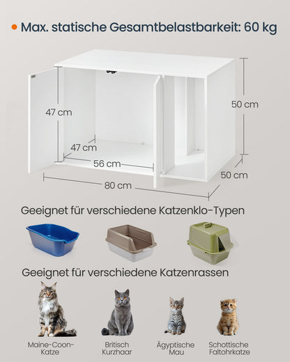 Superfast Toolless Assembly-Cat Litter Box Enclosure for Large Cats