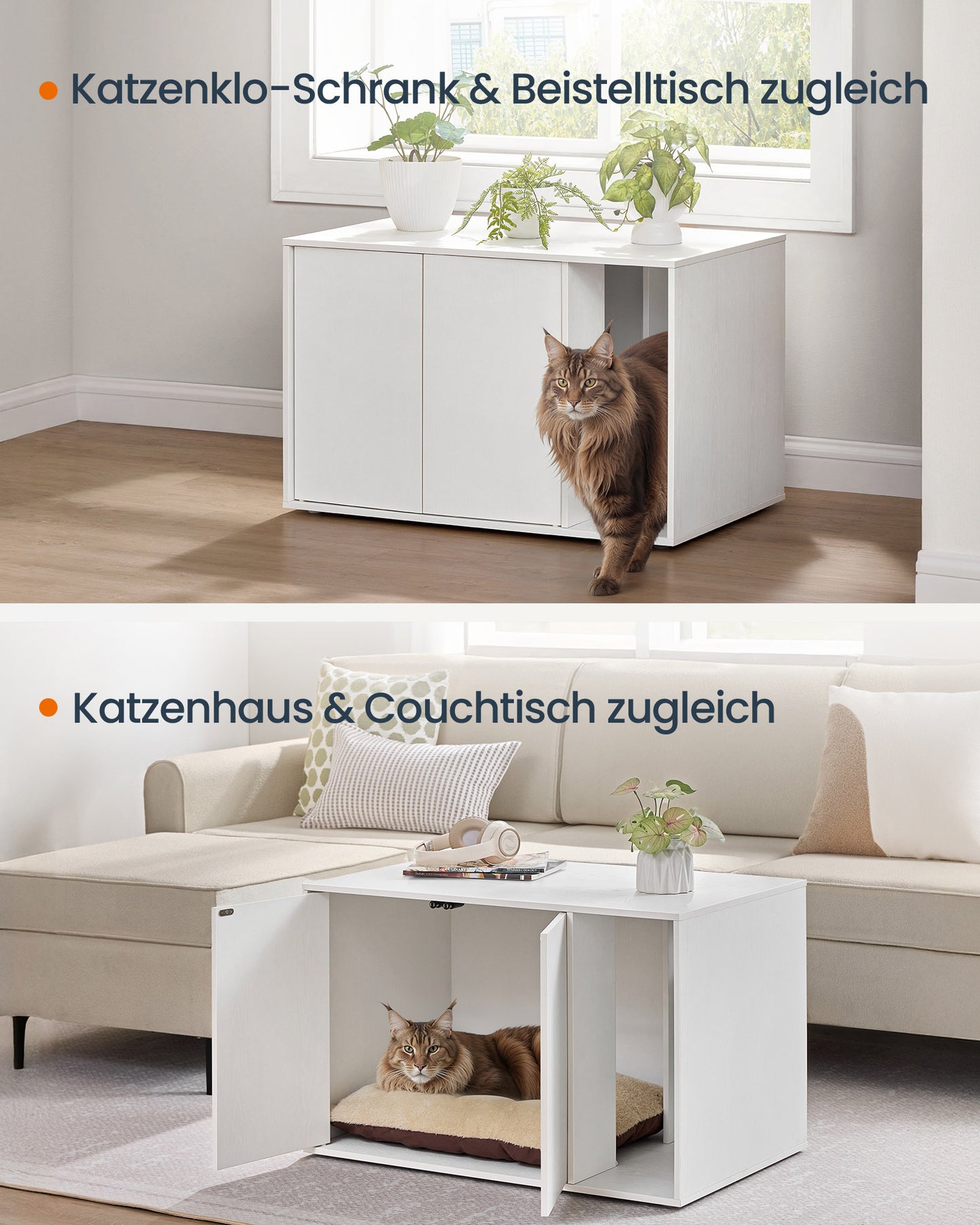 Superfast Toolless Assembly-Cat Litter Box Enclosure for Large Cats