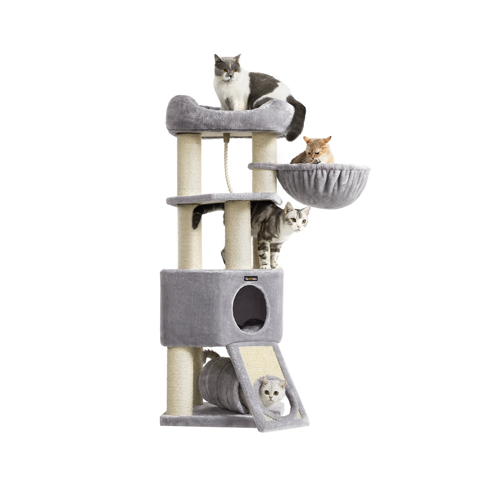 141 cm Cat Condo with Thick Scratching Posts