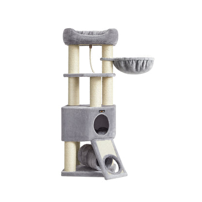 141 cm Cat Condo with Thick Scratching Posts - image 1