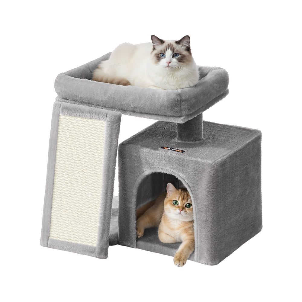 Cat Tree Condo with Ramp, 20.1 x 15.4 x 18.3 Inches, Dove Gray - image 19