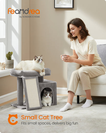 Cat Tree Condo with Ramp, 20.1 x 15.4 x 18.3 Inches, Dove Gray - image 2