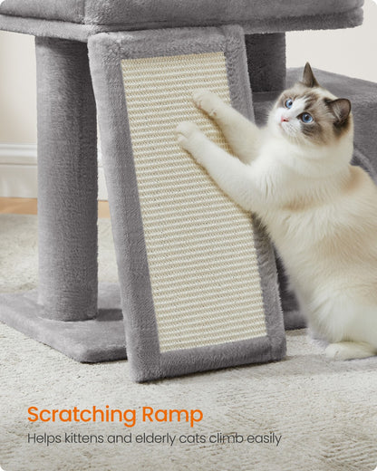 Cat Tree Condo with Ramp, 20.1 x 15.4 x 18.3 Inches, Dove Gray - image 5