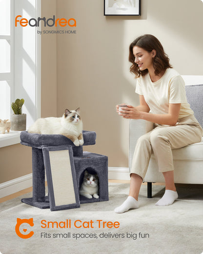 Cat Tree Condo with Ramp, 20.1 x 15.4 x 18.3 Inches, Dove Gray - image 8