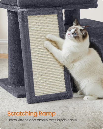 Cat Tree Condo with Ramp, 20.1 x 15.4 x 18.3 Inches, Dove Gray - image 11