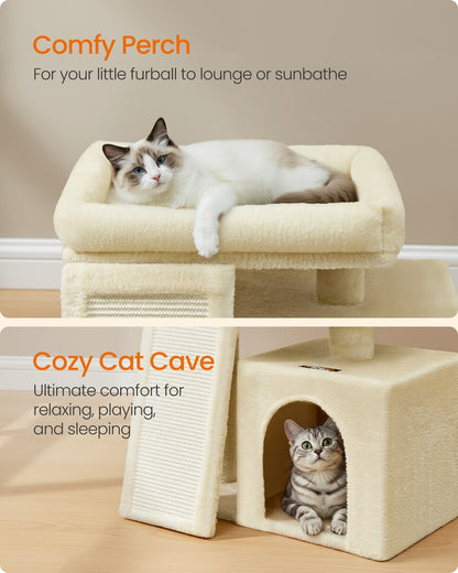 Cat Tree Condo with Ramp, 20.1 x 15.4 x 18.3 Inches, Dove Gray - image 16