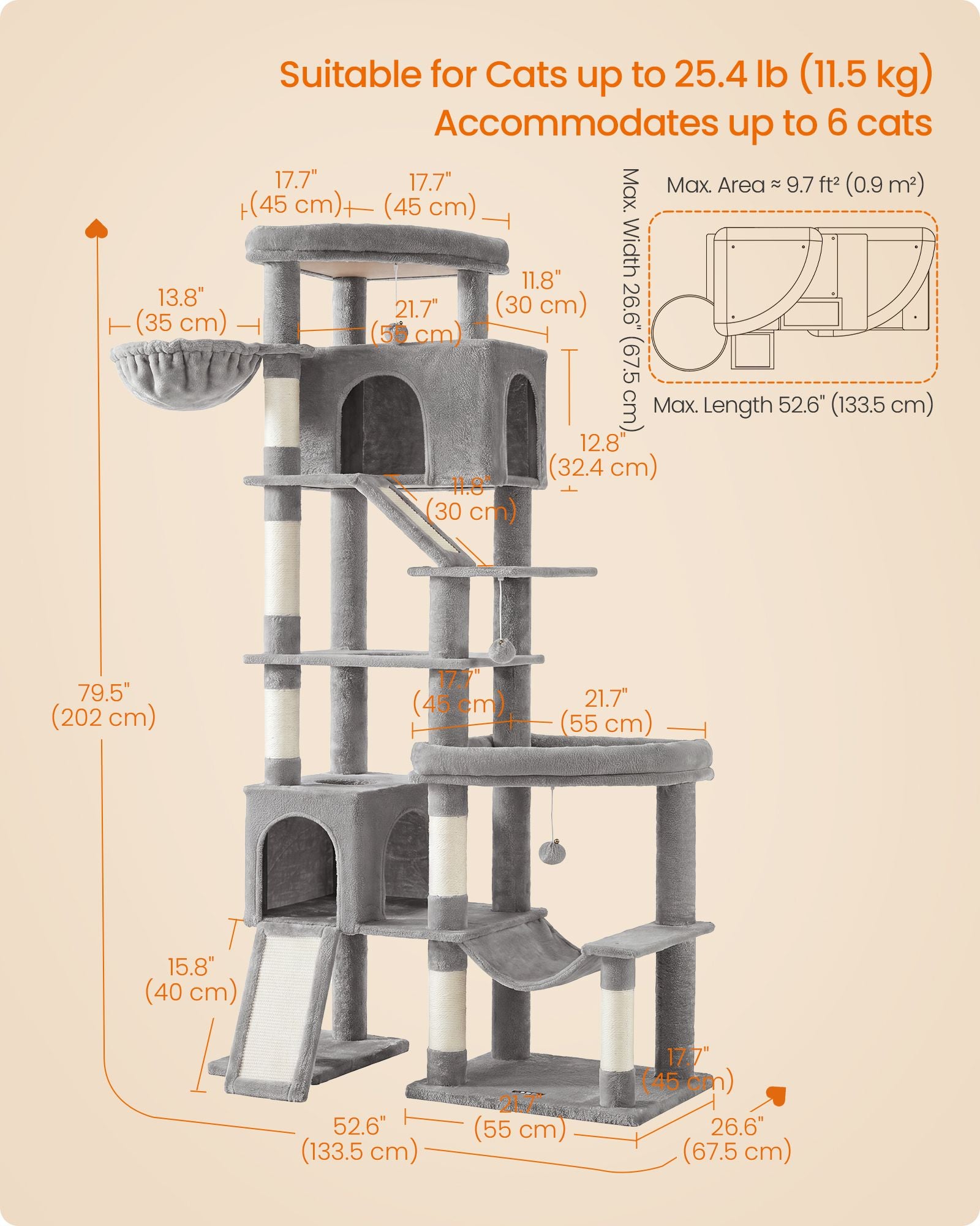 Multi-Level Cat Tree for Large Cats - image 3