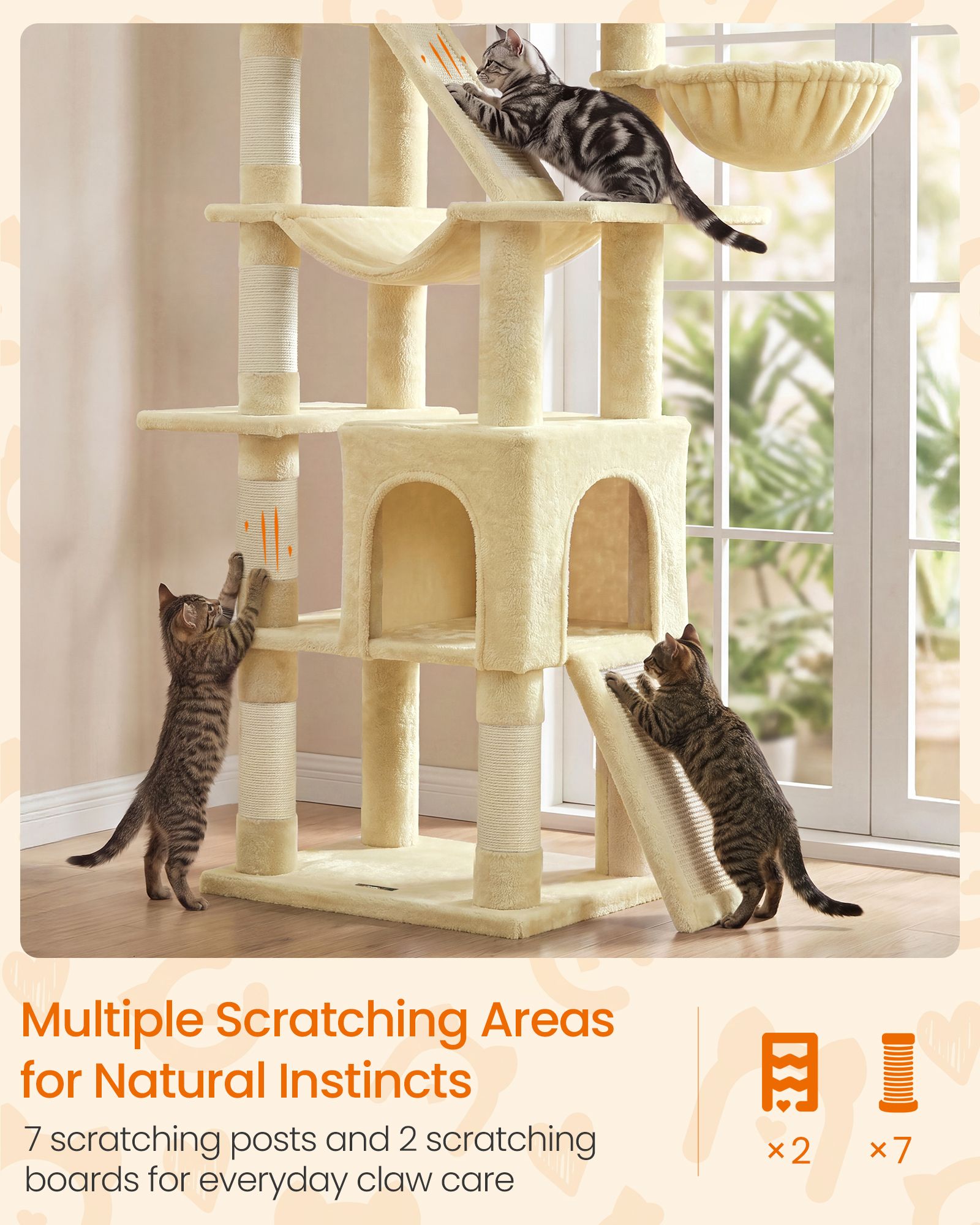 Cat Tree with Sisal Scratching Posts - image 8