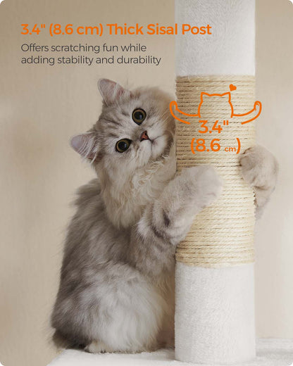 33.1-Inch Cat Tower for Large Cats up to 16 lb