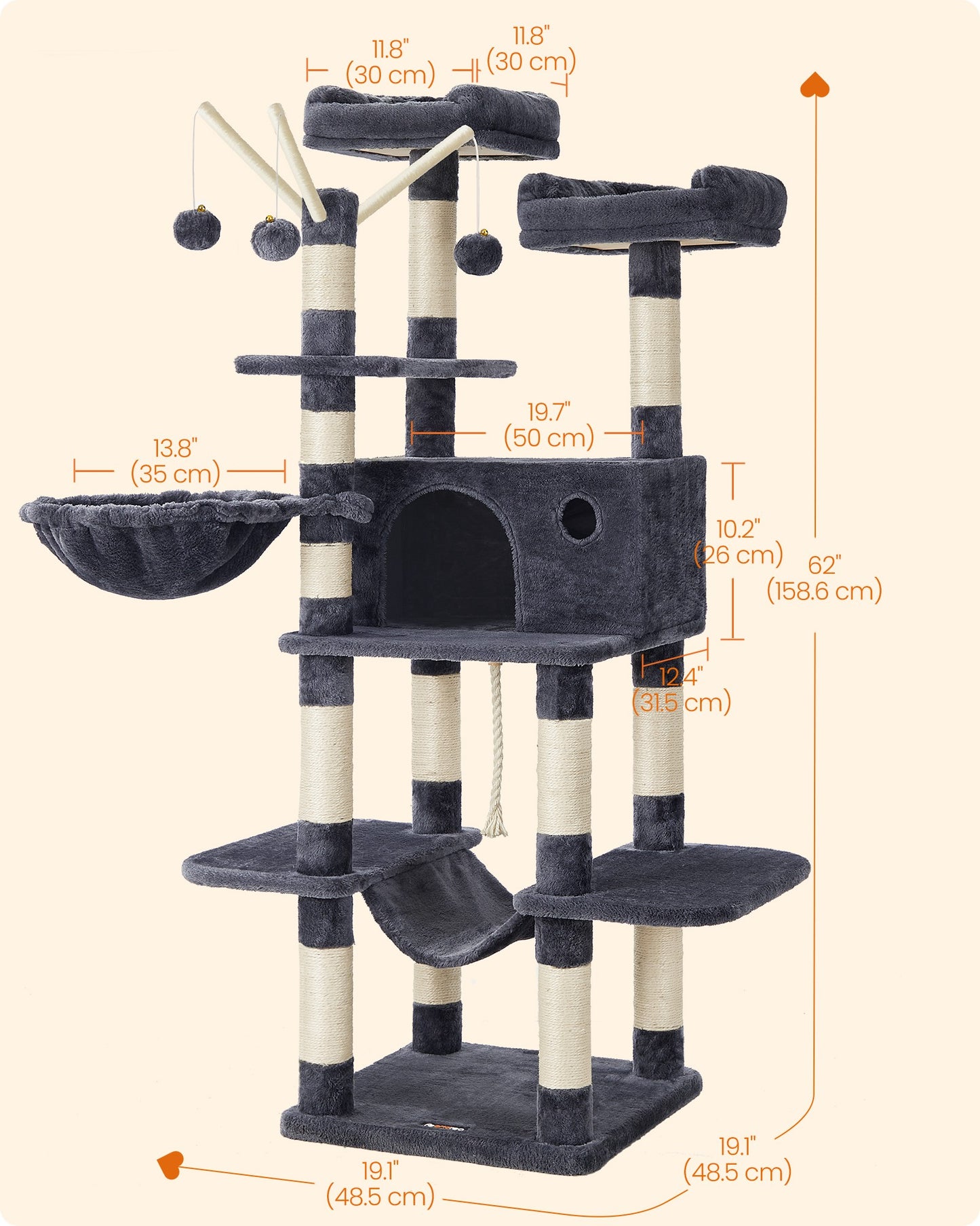 Cat Tree Smoky Gray - image 7