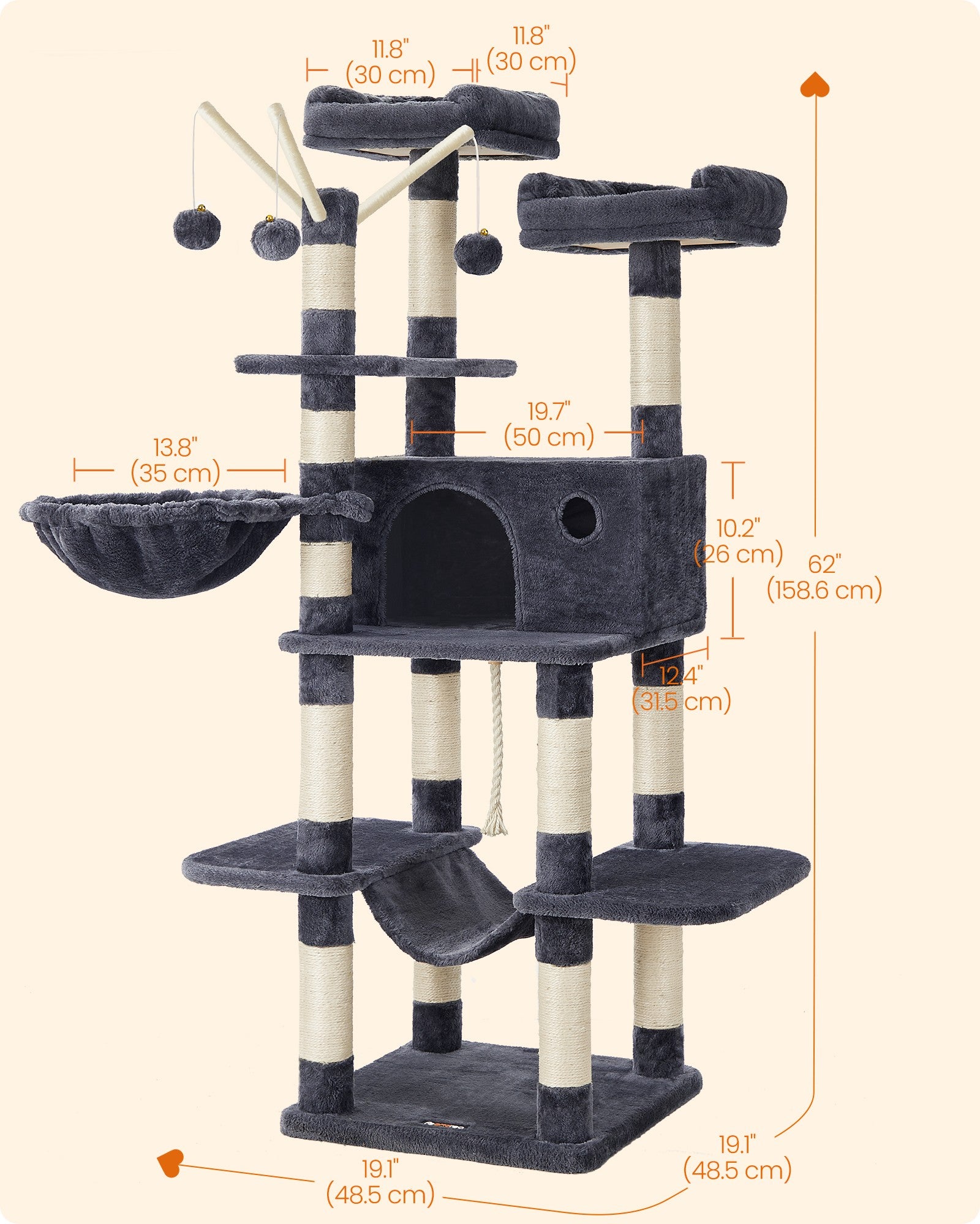 Cat Tree Smoky Gray - image 7